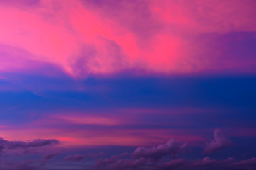 Beautiful pink cloud