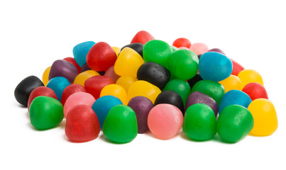 jelly fruit candy isolated