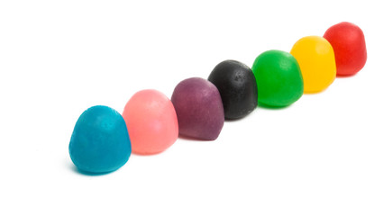 jelly fruit candy isolated
