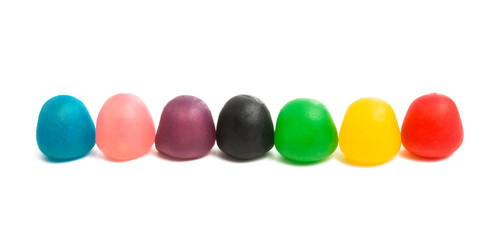 jelly fruit candy isolated