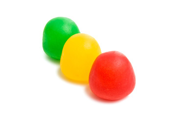 jelly fruit candy isolated