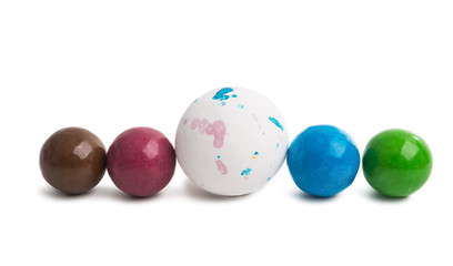 candy with chewing gum isolated