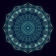 Flower coloring Mandala. decorative elements. Oriental pattern, vector illustration. Indian, moroccan, mystic, ottoman motifs.