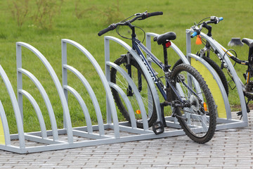 NABEREZHNYE CHELNY - 14 May 2017: : Bicycles parking