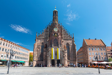 The Frauenkirche (Church of Ladies) in Nuremberg, Bavaria, Germany.