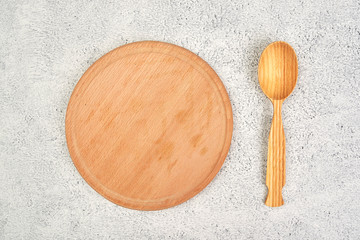 spoon on wooden table
