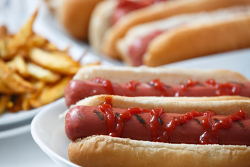 Hot Dogs with Fries