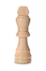 Chess piece on white background