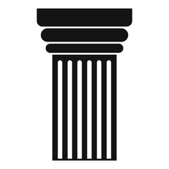 Museum pillar icon. Simple illustration of museum pillar vector icon for web design isolated on white background