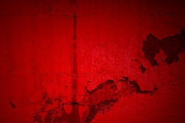 Kaputte dreckige rote Wand als Hintergrund