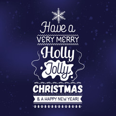 Merry Christmas typography.