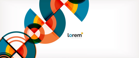 Vector abstract colorful circles background