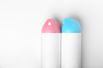 Air fresheners on light background