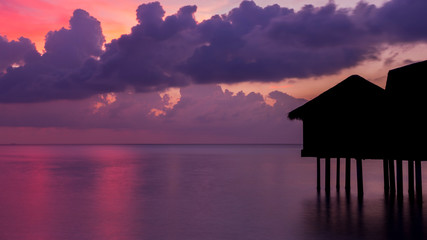 Beautiful Sunset in Maldives © Nemida
