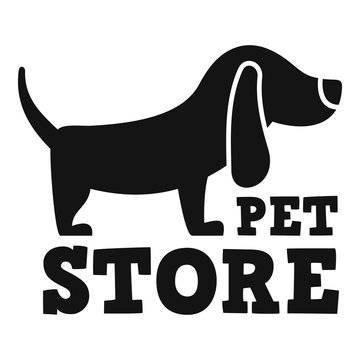 Pet store dog food logo. Simple illustration of pet store dog food vector logo for web design isolated on white background