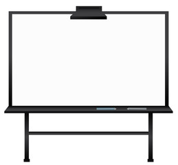 Black interactive whiteboard