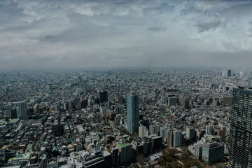 Fototapeta na wymiar Skyline of Tokyo