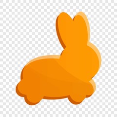 Rabbit biscuit icon. Cartoon of rabbit biscuit vector icon for web design  