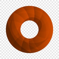 Donut cookies icon. Cartoon of donut cookies vector icon for web design  