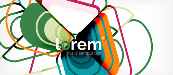 Geometric abstract background