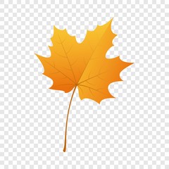 Maple leaf icon. Flat illustration of maple leaf vector icon for web design