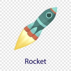 Rocket icon. Flat illustration of rocket vector icon  