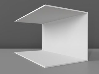 Simple Stand Wall Mockup Template Ready For Customization