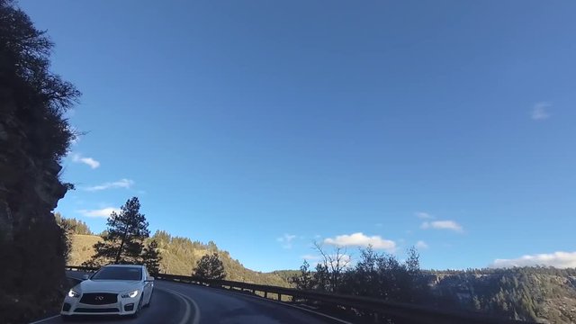 Arizona Route 89A Sedona to Flagstaff, driving footage