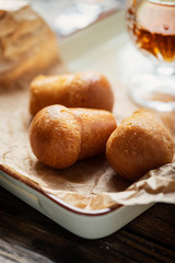 Neapolitan rum baba