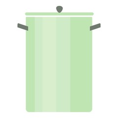 Big saucepan icon. Flat illustration of big saucepan vector icon for web design