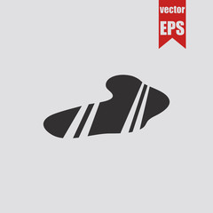 Puddle frozen icon.Vector illustration.