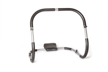 Exercise roller for belly and back ona white