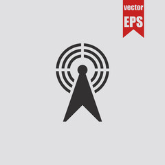 Cell phone antenna icon.Vector illustration.