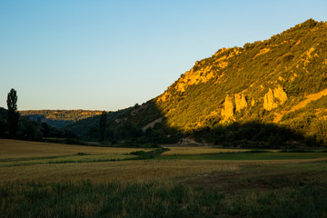 Summer sunrise in Aragon, Spain