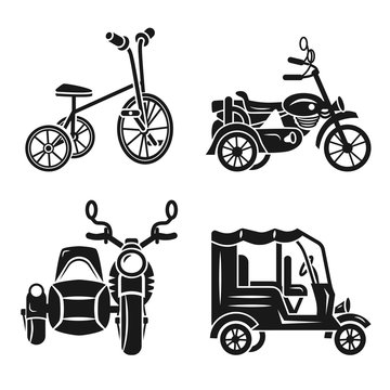 Tricycle black cheap and white