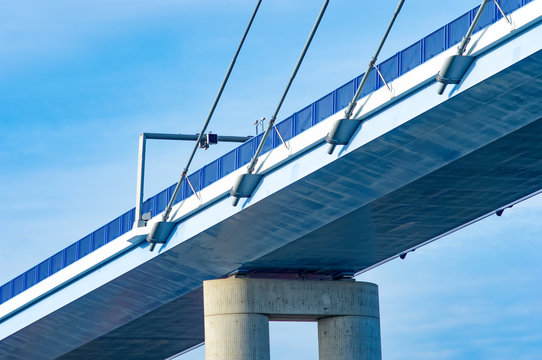 Stralsund Ruegenbruecke, Schraegseile