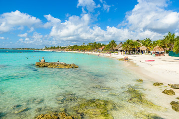 Cancun, Riviera Maya - paradise beach in Yucatán, Mexico - Caribbean coast - tropical destination for vacation