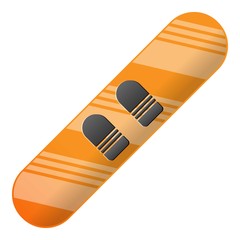 Modern snowboard icon. Cartoon of modern snowboard vector icon for web design isolated on white background