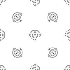 Audio book listen pattern seamless vector repeat geometric for any web design