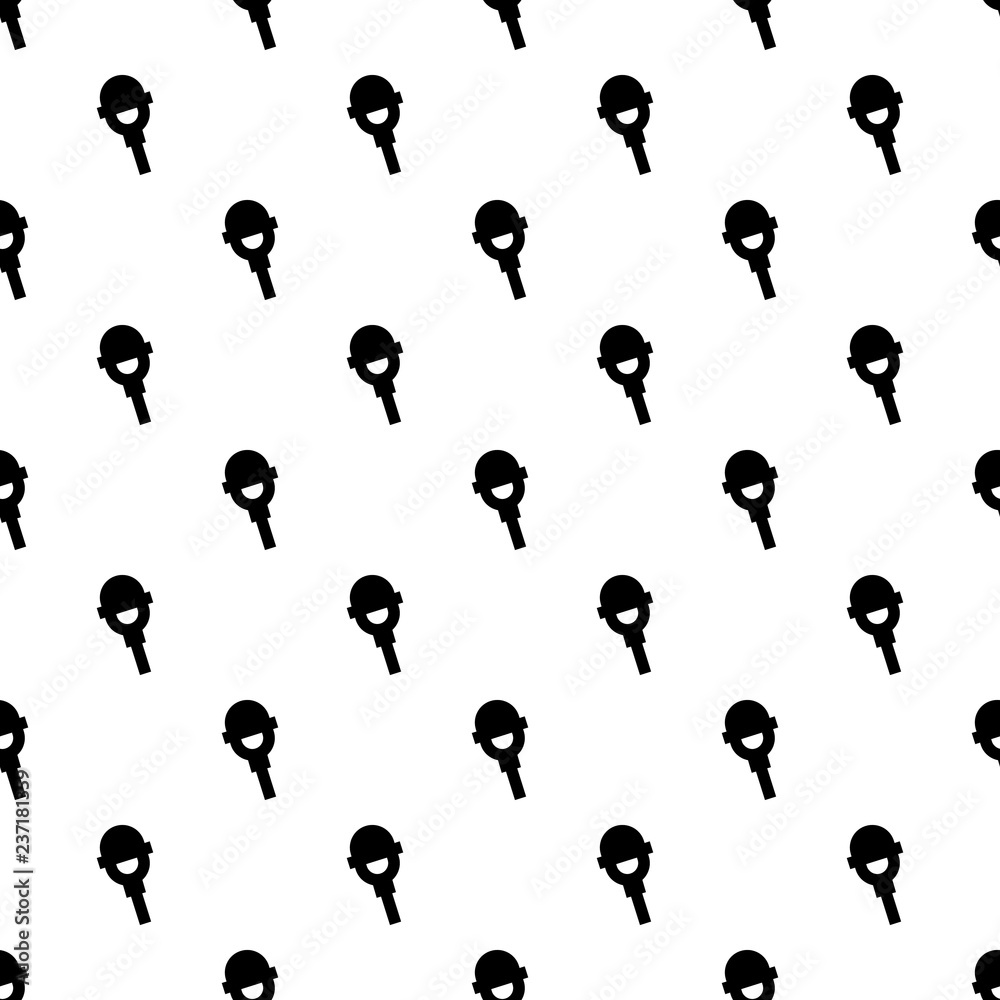 Poster microphone pattern seamless vector repeat for any web design