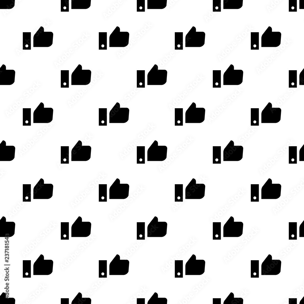 Poster thumb up pattern seamless vector repeat for any web design