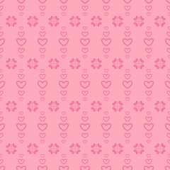 Romantic subtle seamless vector pattern