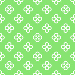 Simple flowers summer or spring vector seamless pattern