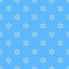 Christmas or New Year seamless vector pattern with snowflakes
