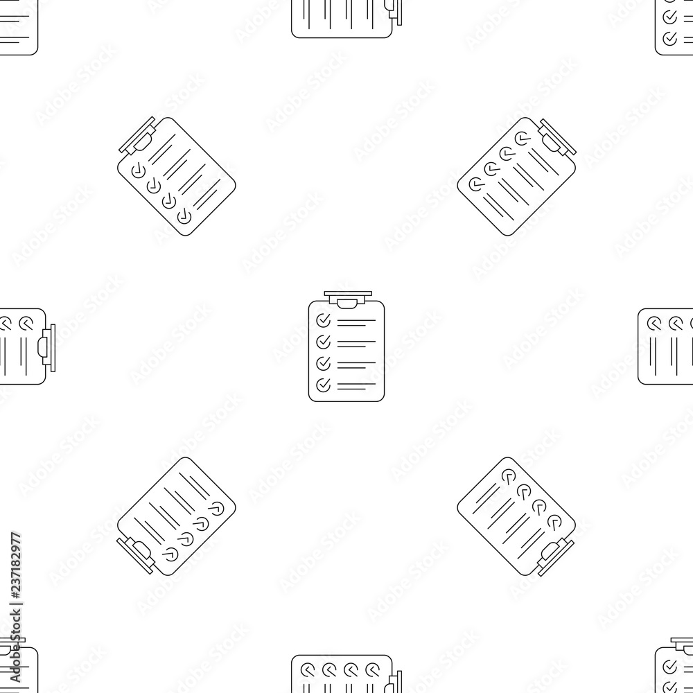Poster checklist pattern seamless vector repeat geometric for any web design