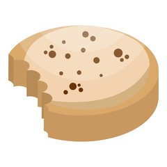 Homemade cookie icon. Isometric of homemade cookie vector icon for web design isolated on white background