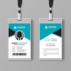 Elegant ID card design template