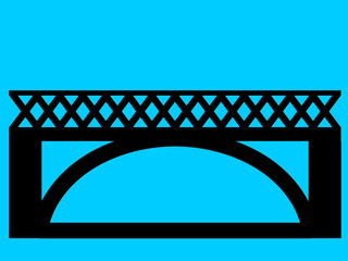 vector illustration of a bridge
