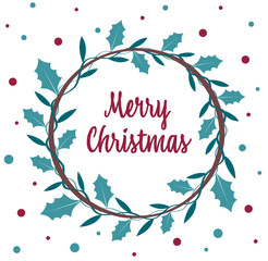 an advent wreath with a greeting text