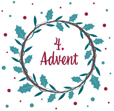an advent wreath.  the 4. Advent.